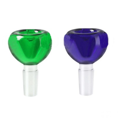 GLASS BOWL CONE CLEAR ASST. COLOR 5CT/ BAG - BMD171-14MM